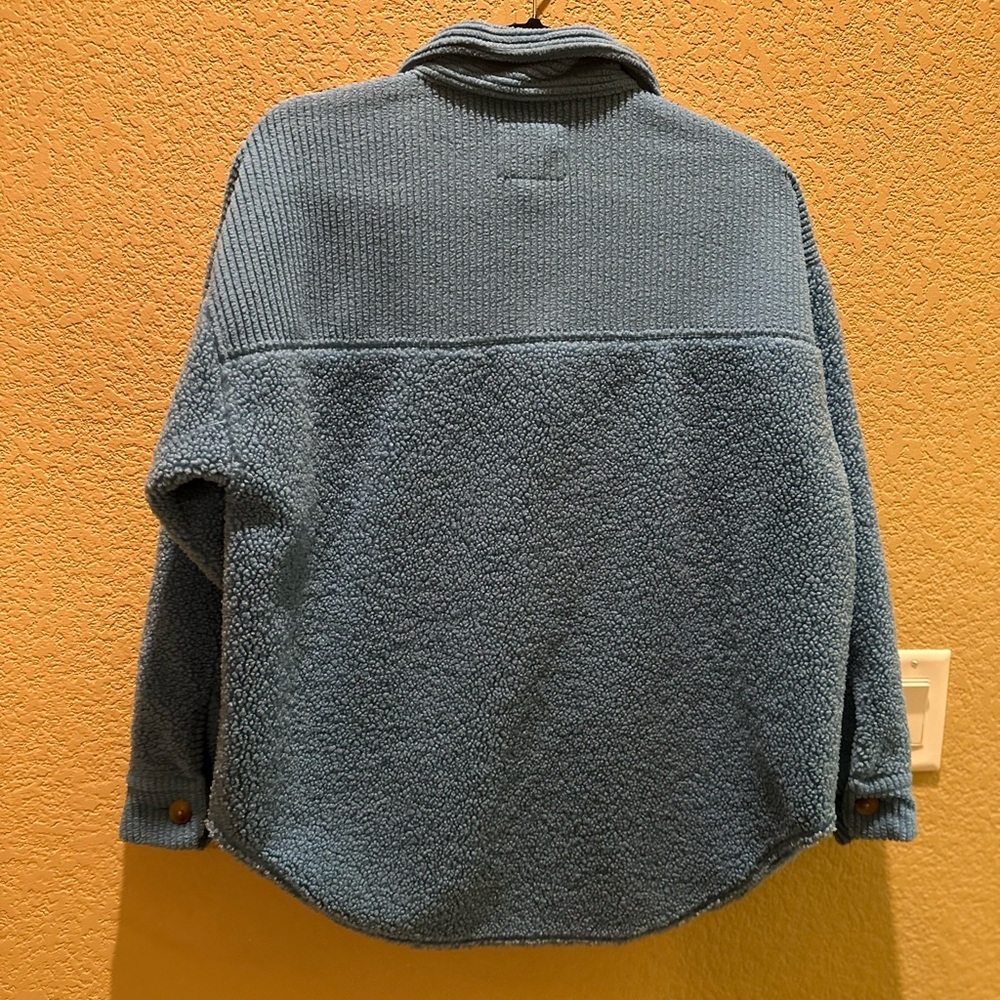 Blue Teddy Bear Sherpa Jacket XS - Picture 4 of 5